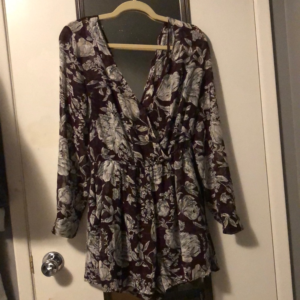 Astr long sleeve romper